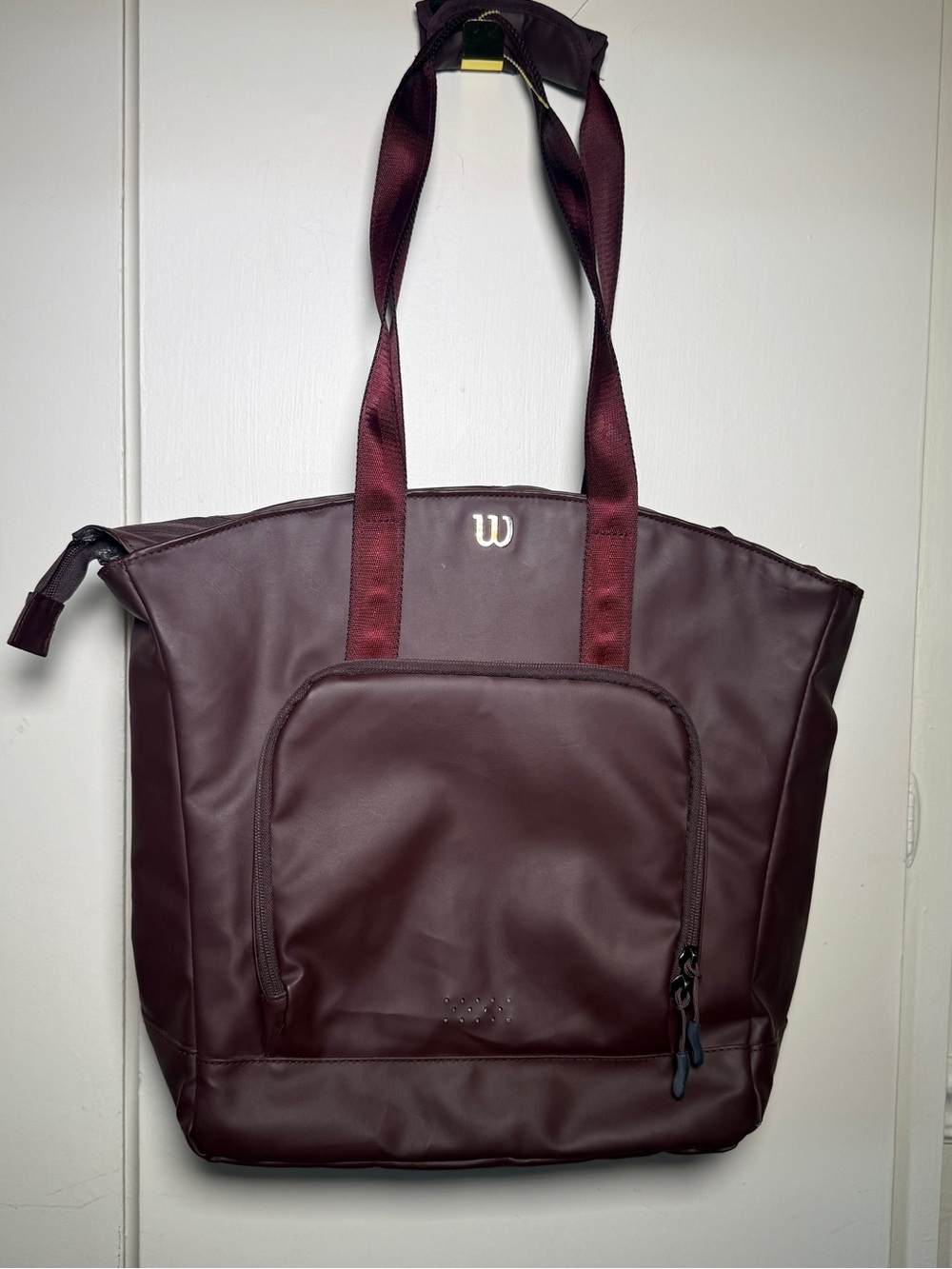 Wilson Burgundy Tennis Tote with Front Pocket NWOT